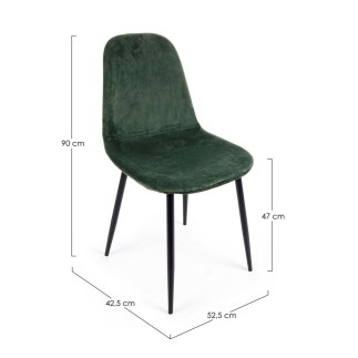 Microfiber or Fabric Upholstered Chair - Irelia | Bizzotto