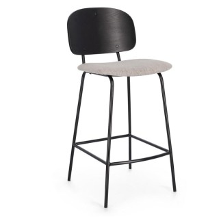 Indoor Stool with Fabric Seat - Sienna