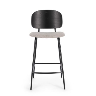 Indoor Stool with Fabric Seat - Sienna | Bizzotto