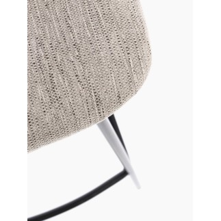 Indoor Stool with Fabric Seat - Sienna | Bizzotto