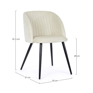 Design Chair with Velvet Upholstery - Queen Velvet