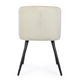 Design Chair with Velvet Upholstery - Queen Velvet | Bizzotto