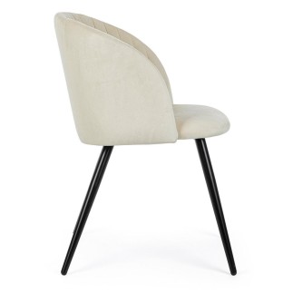 Design Chair with Velvet Upholstery - Queen Velvet | Bizzotto