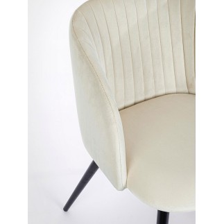 Design Chair with Velvet Upholstery - Queen Velvet | Bizzotto