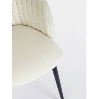 Design Chair with Velvet Upholstery - Queen Velvet | Bizzotto