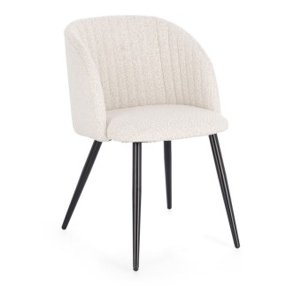 Design Chair with Bouclè Upholstery - Queen | Bizzotto