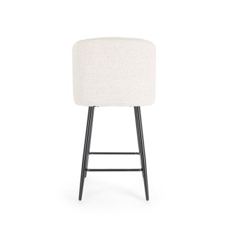 Kitchen Stool with Bouclè Upholstery - Queen | Bizzotto