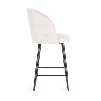 Kitchen Stool with Bouclè Upholstery - Queen | Bizzotto