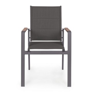 Outdoor Chair with Armrests - Kubik | Bizzotto