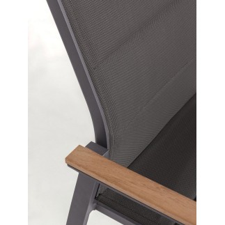 Outdoor Chair with Armrests - Kubik | Bizzotto