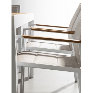 Outdoor Chair with Armrests - Kubik | Bizzotto