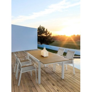 Outdoor Chair with Armrests - Kubik | Bizzotto