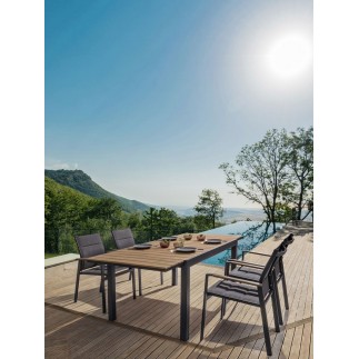 Outdoor Chair with Armrests - Kubik | Bizzotto