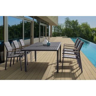 Outdoor Chair with Armrests - Kubik | Bizzotto