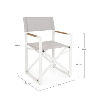 Director Chair with Wooden Details - Lagun | Bizzotto