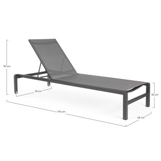 Stackable Sunbed with Wheels - Konnor