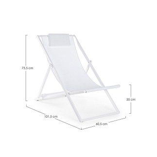 Outdoor Deck Chairs with Headrest - Taylor | Bizzotto