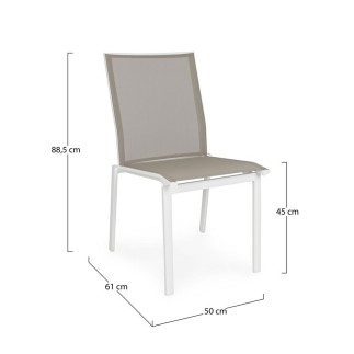 Textilene Stackable Outdoor Chair - Cruise | Bizzotto