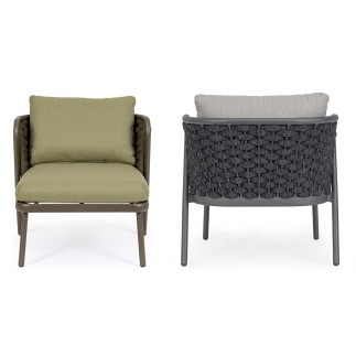 Outdoor Armchair in Rope - Harlow | Bizzotto