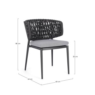 Chair in Stackable Rope - Noelia | Bizzotto