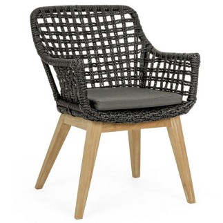 Outdoor Chair with Teak Legs - Madison