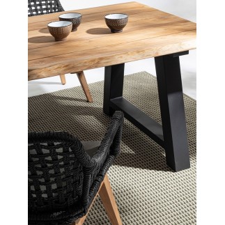 Sedia da Esterno con Gambe in Teak - Madison | Bizzotto