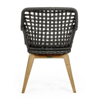 Outdoor Chair with Teak Legs - Madison | Bizzotto