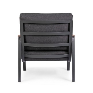 Outdoor Armchair with Wooden Armrests - Jalisco | Bizzotto