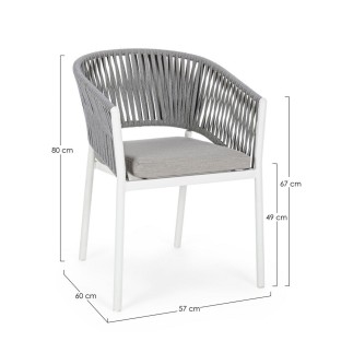 Stackable Chair in Rope - Florencia | Bizzotto