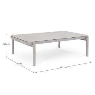 Bizzotto Coffee Table with Glass Top - Florencia | Bizzotto