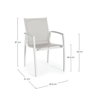 Aluminum Outdoor Chair - Hilla | Bizzotto