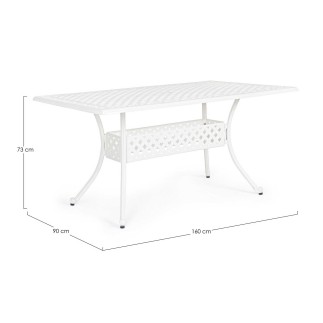 Outdoor Aluminum Rectangular Table - Ivrea | Bizzotto