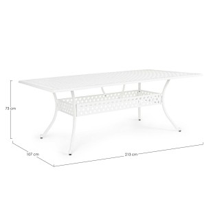 Outdoor Aluminum Rectangular Table - Ivrea | Bizzotto