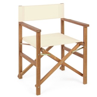 Wooden Director Chair for Outdoor - Noemi | Bizzotto