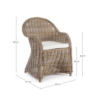 Outdoor Rattan Armchair - Martin