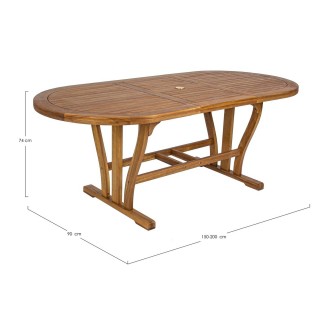 Extendable Wooden Table - Noemi