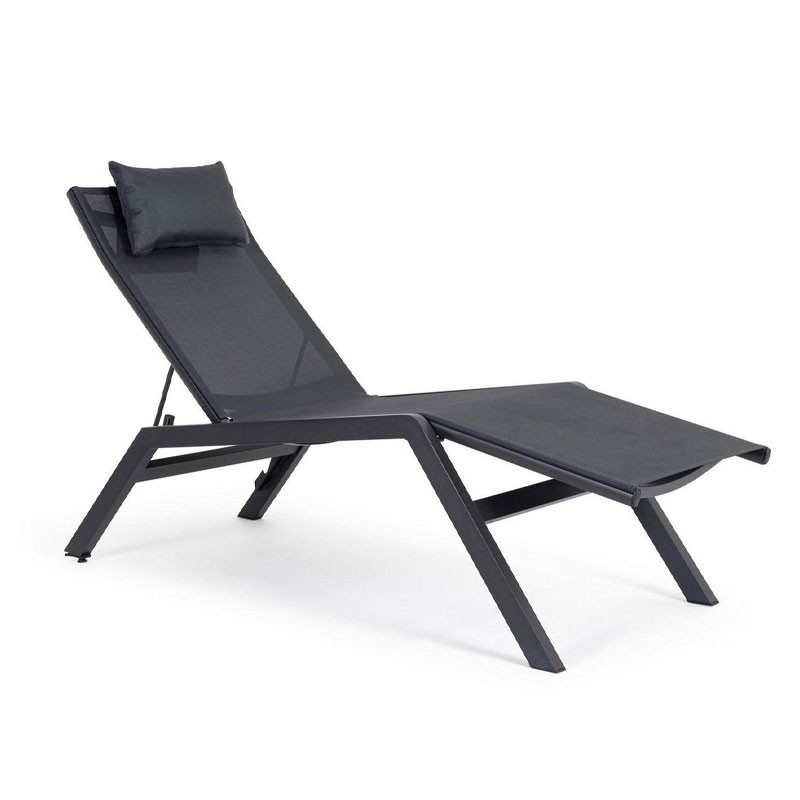 Outdoor Chaise Lounge with Headrest - Krion | Bizzotto