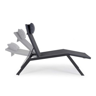 Outdoor Chaise Lounge with Headrest - Krion | Bizzotto