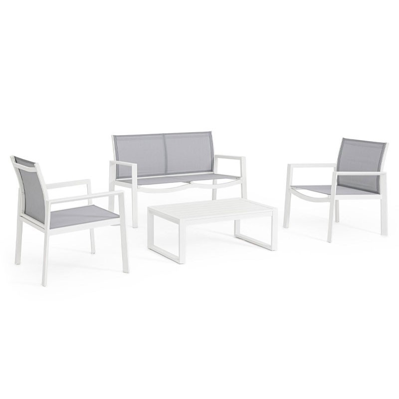 Outdoor Lounge Set in Textilene - Kallen | Bizzotto