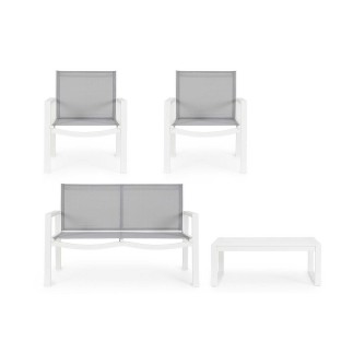 Outdoor Lounge Set in Textilene - Kallen | Bizzotto