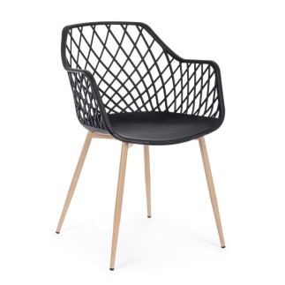 Plastic Braided Armchair - Optik | Bizzotto