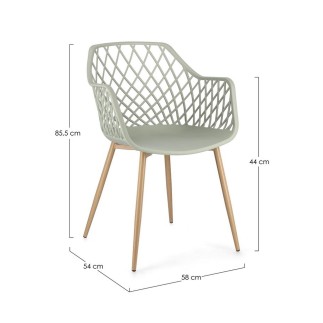 Plastic Braided Armchair - Optik | Bizzotto