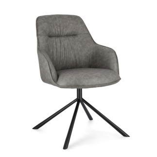 Upholstered Fabric Armchair - Grant