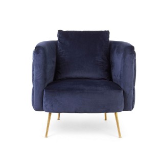 Quilted armchair in velvet - Tenbury -  - ISA Project