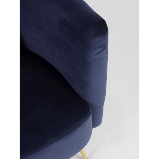 Quilted armchair in velvet - Tenbury -  - ISA Project