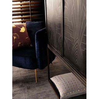 Quilted armchair in velvet - Tenbury -  - ISA Project