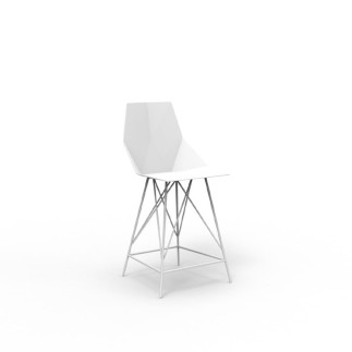 High Stool in Polypropylene and Stainless Steel - Faz | Vondom