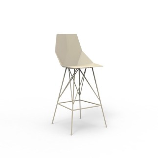 High Stool in Polypropylene and Stainless Steel - Faz | Vondom