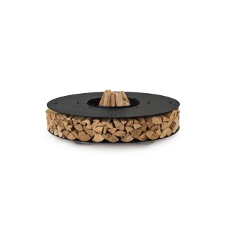 Zero wood-burning outdoor fire pit in steel - Fire pit - ISA Project