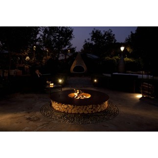 Zero wood-burning outdoor fire pit in steel - Fire pit - ISA Project